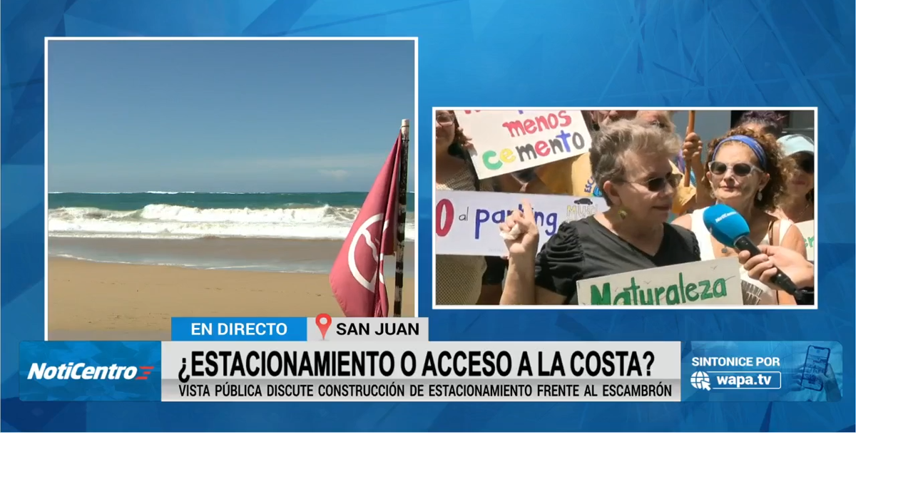 Ciudadanos protestan contra multipisos en playa de El Escambrón en San Juan