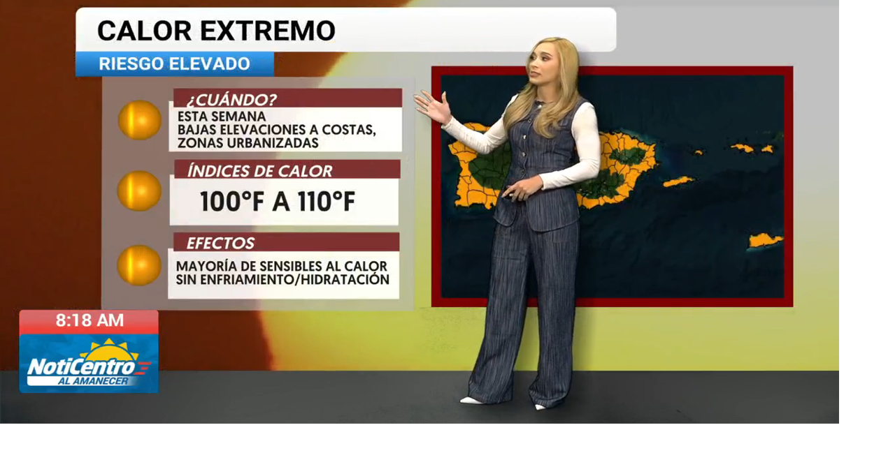 Advertencia de Calor hoy y onda tropical mañana con riesgo de inundaciones en el norte