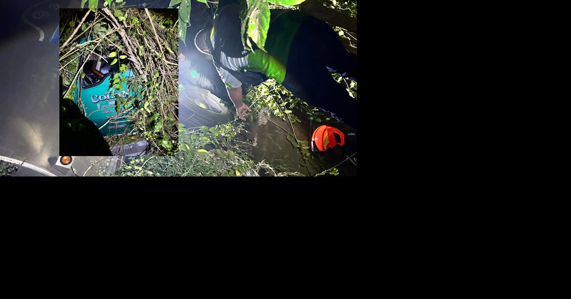 Rescatan a camionero ileso tras caer por barranco en el expreso PR-52 en Cayey
