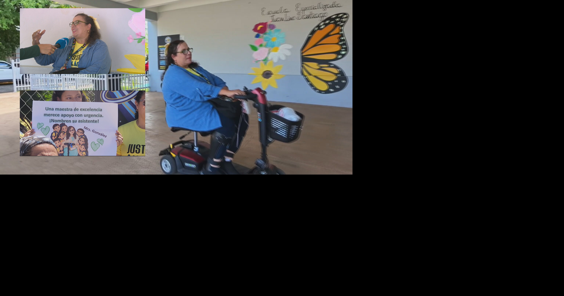 Maestra en silla de ruedas pide apoyo al DE para seguir enseñando en Aguada