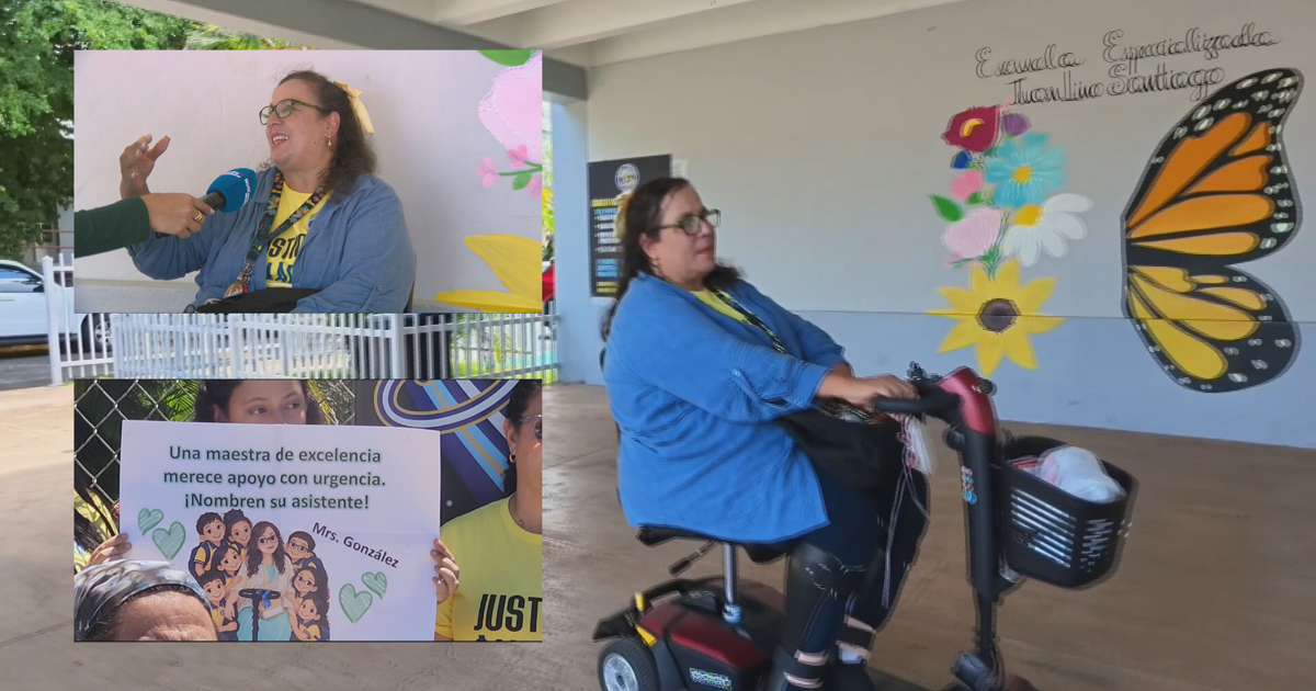 Maestra en silla de ruedas pide apoyo al DE para seguir enseñando en Aguada