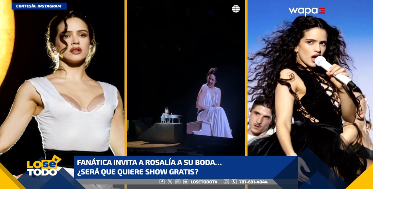 Fanática invita a Rosalía a su boda