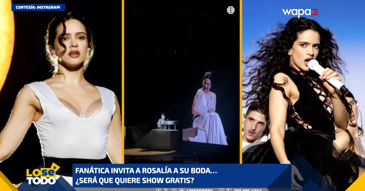 Fanática invita a Rosalía a su boda