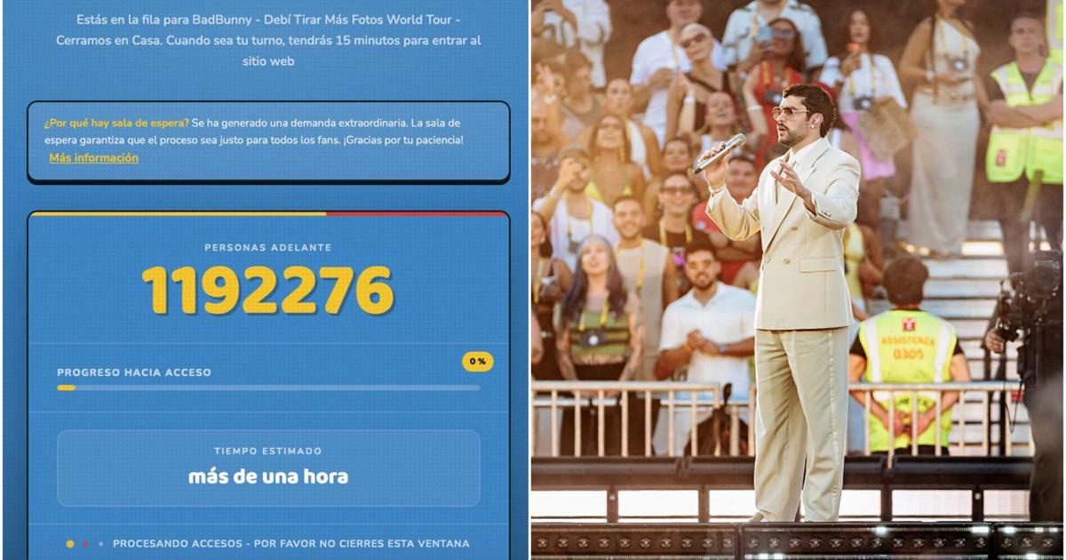 Más de un millón en lista de espera por boletos de Bad Bunny en el Bithorn