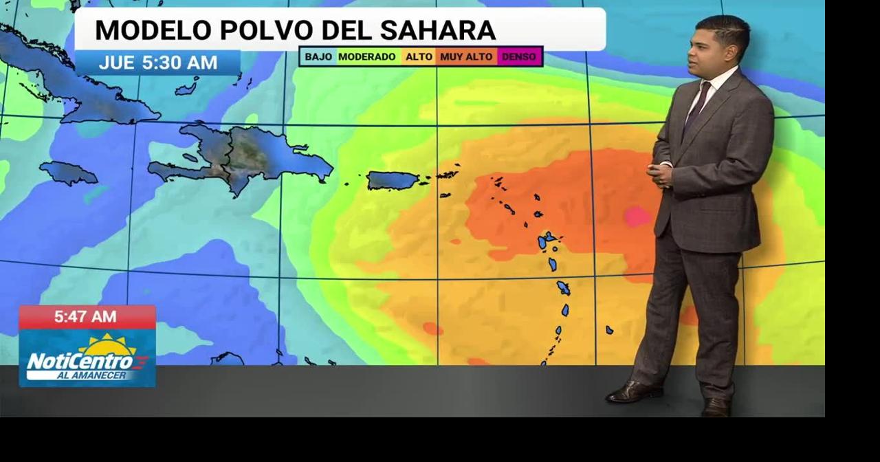 NWS pronostica aguaceros, tormentas eléctricas y polvo del Sahara para Puerto Rico