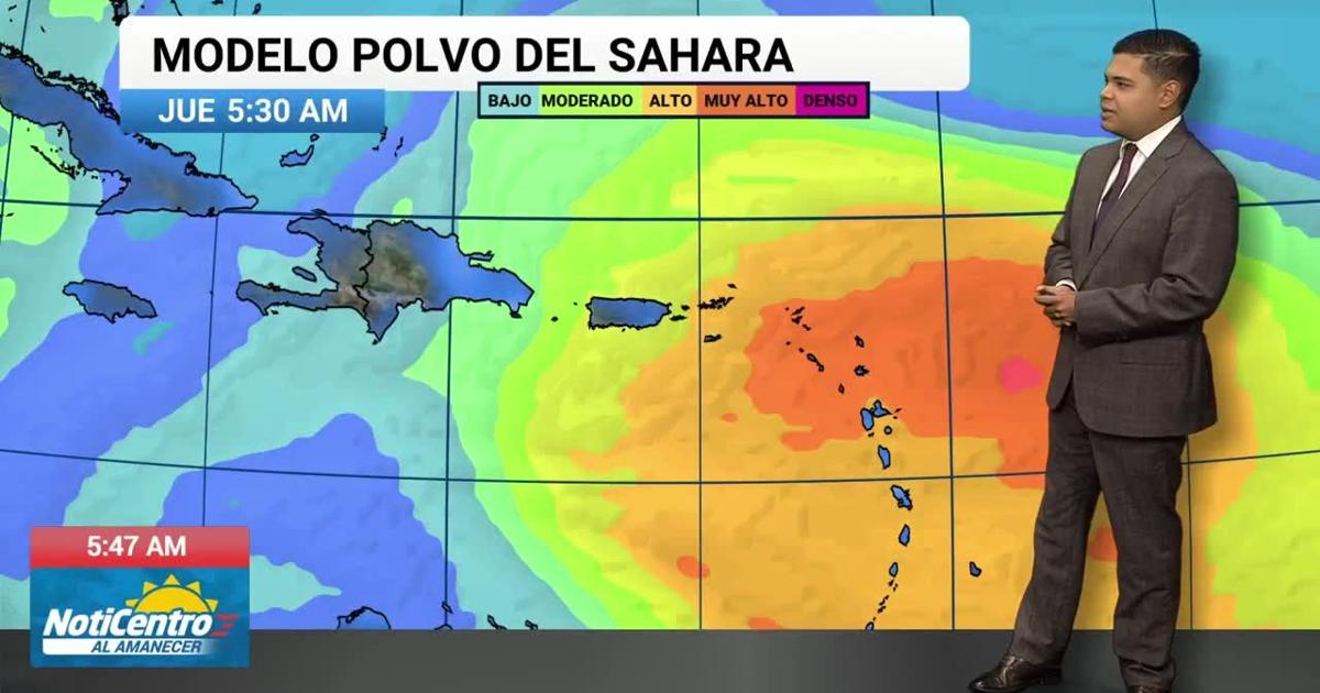 NWS pronostica aguaceros, tormentas eléctricas y polvo del Sahara para Puerto Rico