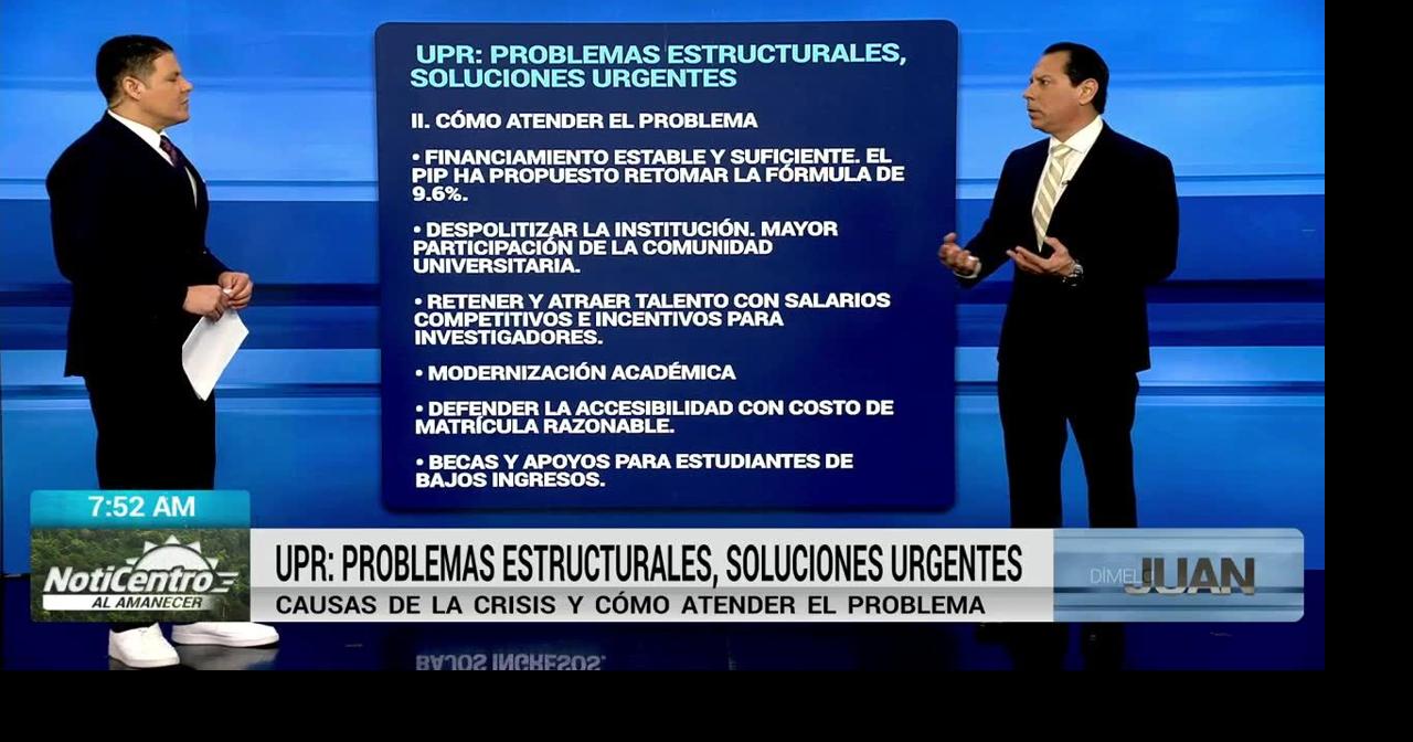 Dímelo, Juan: UPR sigue lastrada por recorte de dinero, Interferencia política