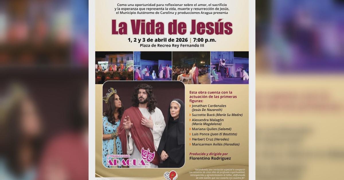 Presentarán obra “La Vida de Jesús” en Aguadilla y Carolina