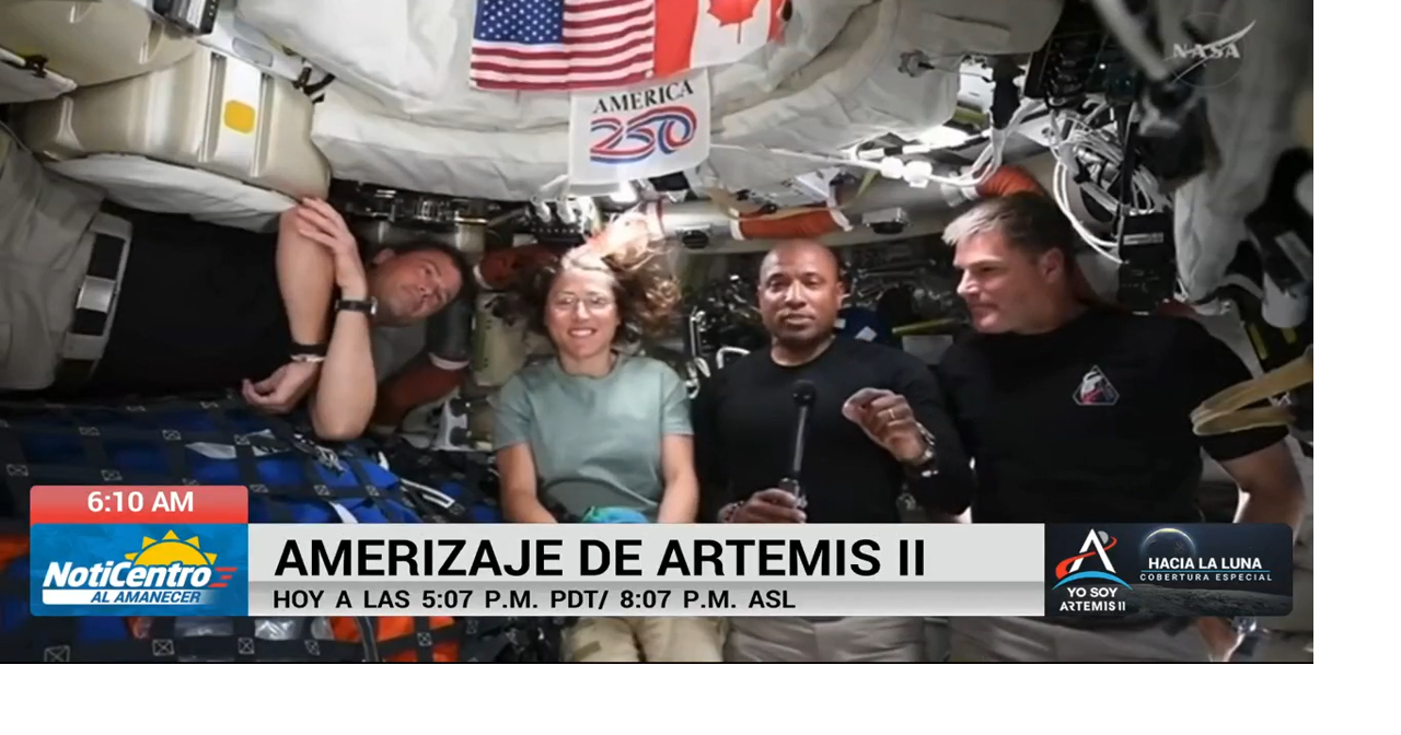 Astronautas de la misión Artemis II regresan hoy a la Tierra