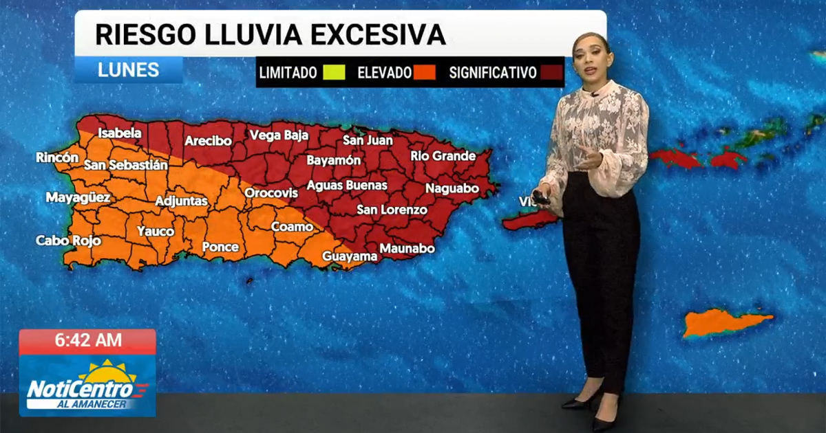 Tu Tiempo: Aumenta el riesgo de inundaciones en Puerto Rico