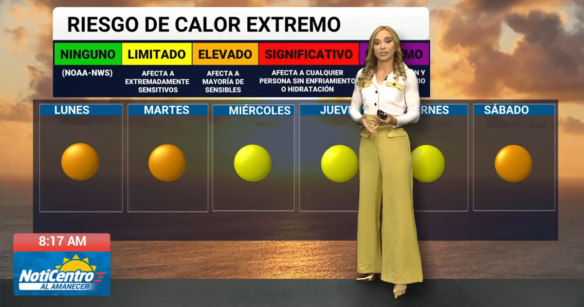 Polvo del Sahara y calor elevado marcarán el inicio de semana en Puerto Rico