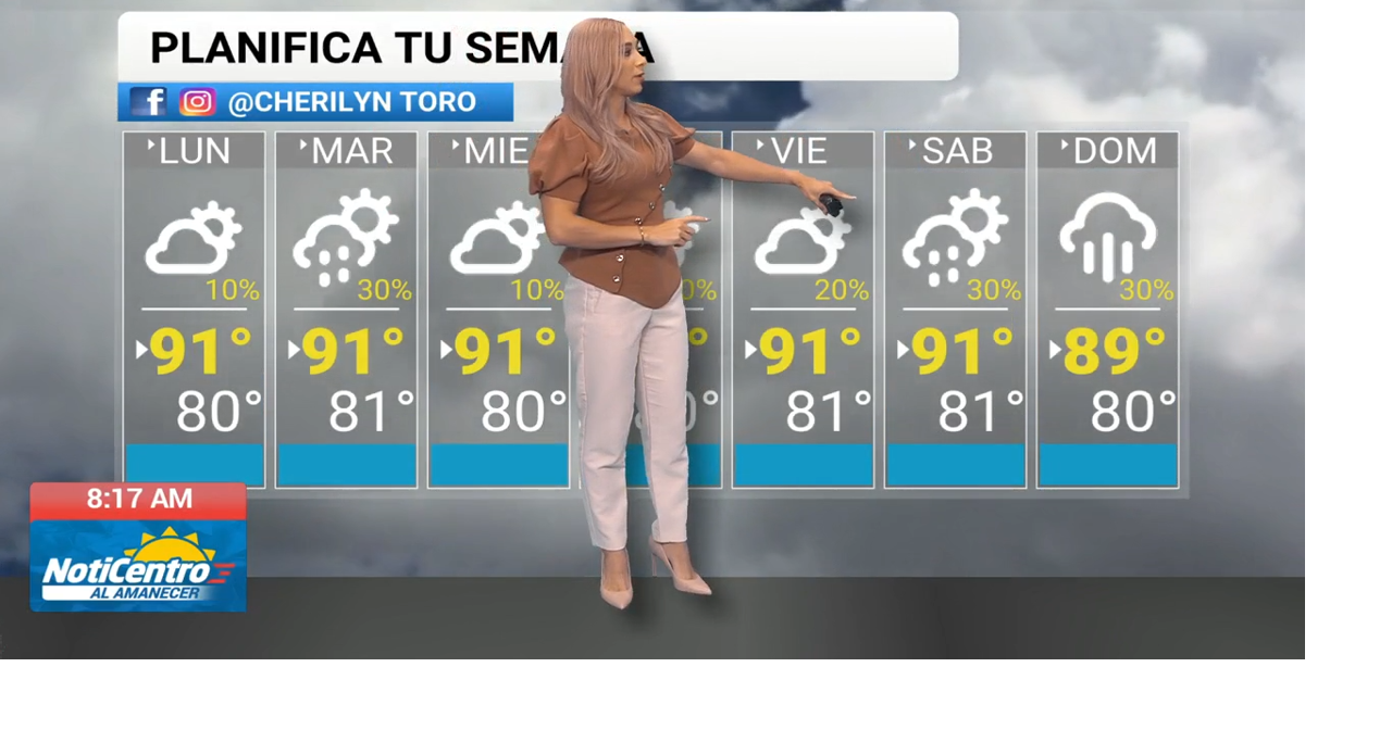 Semana variable en Puerto Rico: calor, onda tropical y aguaceros en el oeste y noroeste