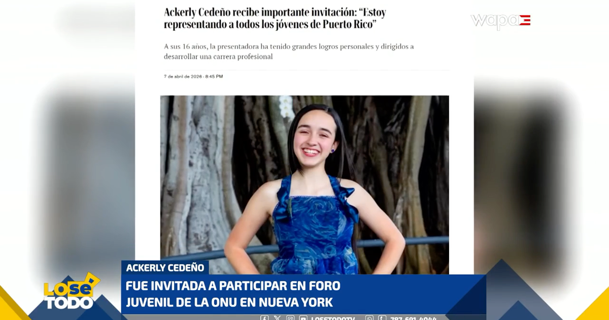 Ackerly Cedeño invitada a conferencia de la ONU en Nueva York