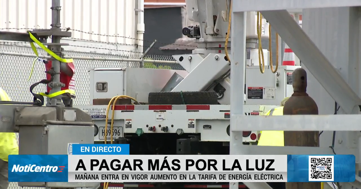 Negociado de Energía aprueba alza de 1.34¢ por kWh en factura de luz desde el 1 de julio