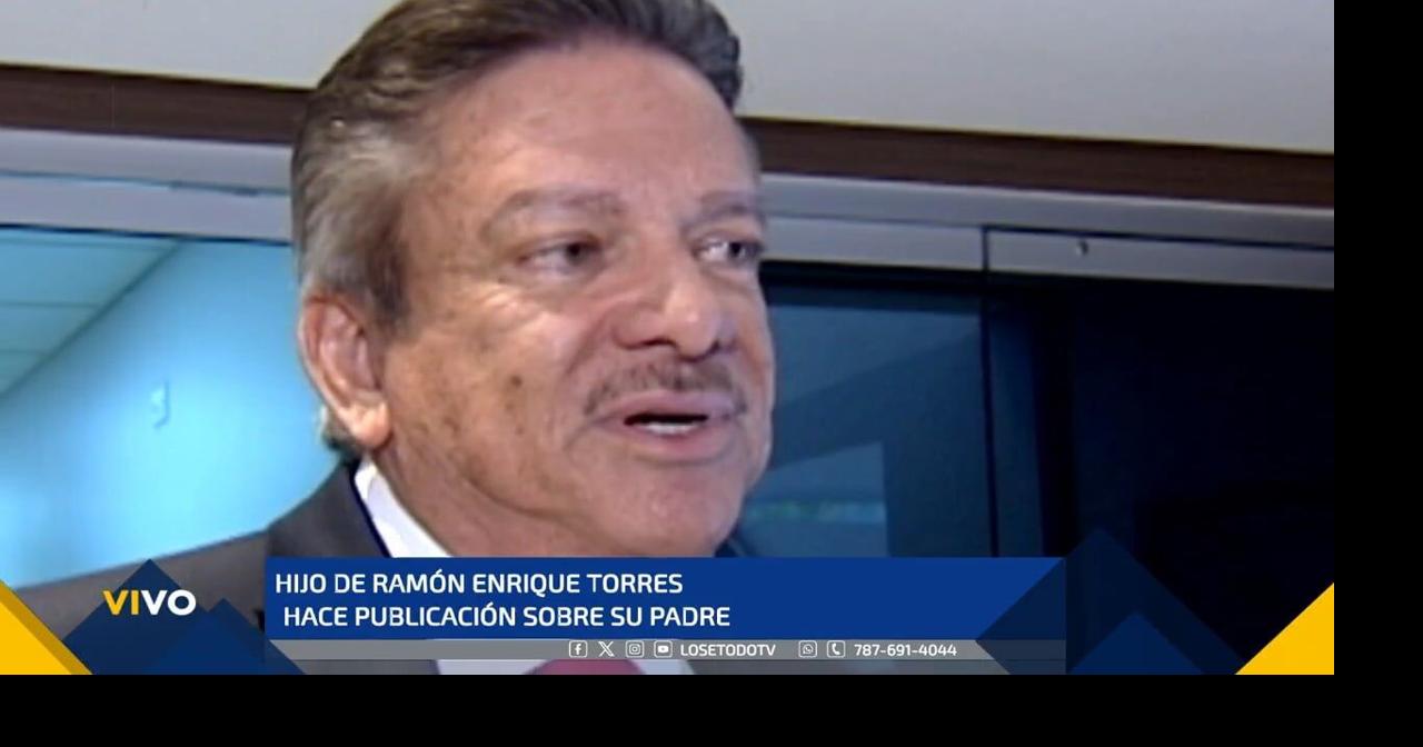 Hijo de Ramón Enrique Torres hace publicación sobre su padre | Lo Sé ...