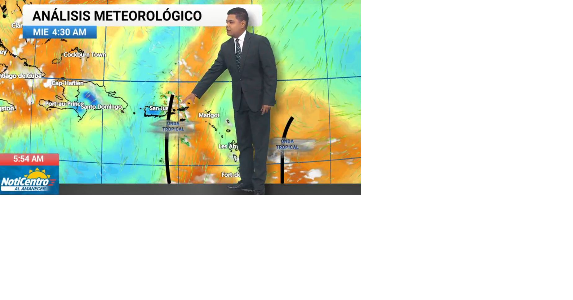 Tu Tiempo: dos ondas tropicales prometen dejar lluvia y tronadas