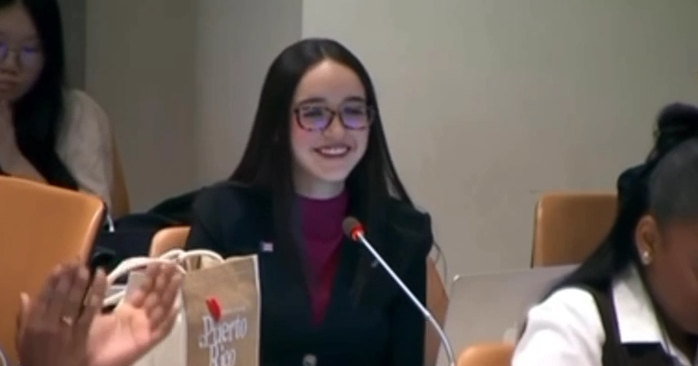 Ackerly Cedeño lleva la voz de la juventud puertorriqueña al Foro Juvenil de la ONU 2026