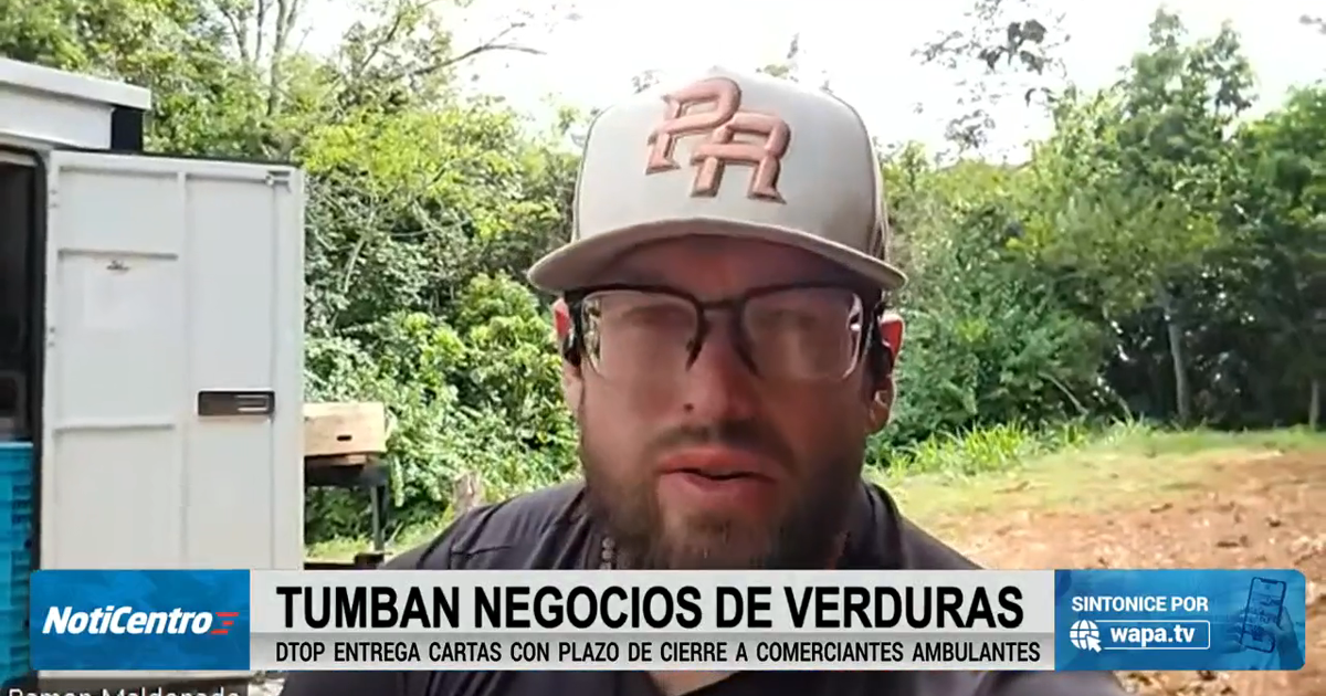 Agricultor de Cabo Rojo denuncia tendrá que desalojar su negocio de 18 años por carta del DTOP