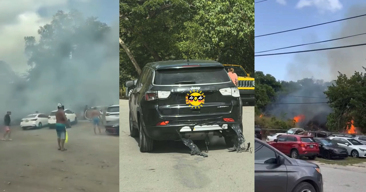 Incendio forestal en Cabo Rojo afecta vehículos cerca de Playa Buyé