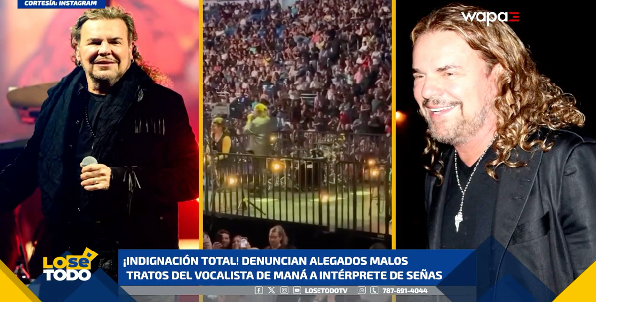 Denuncian alegados malos tratos del vocalista de Maná a intérprete de señas