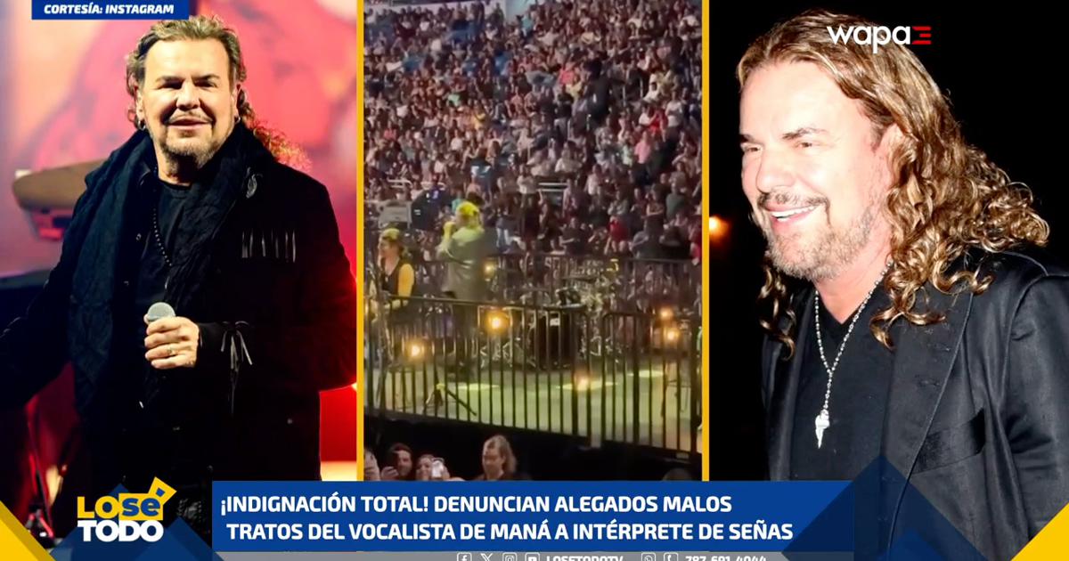 Denuncian alegados malos tratos del vocalista de Maná a intérprete de señas