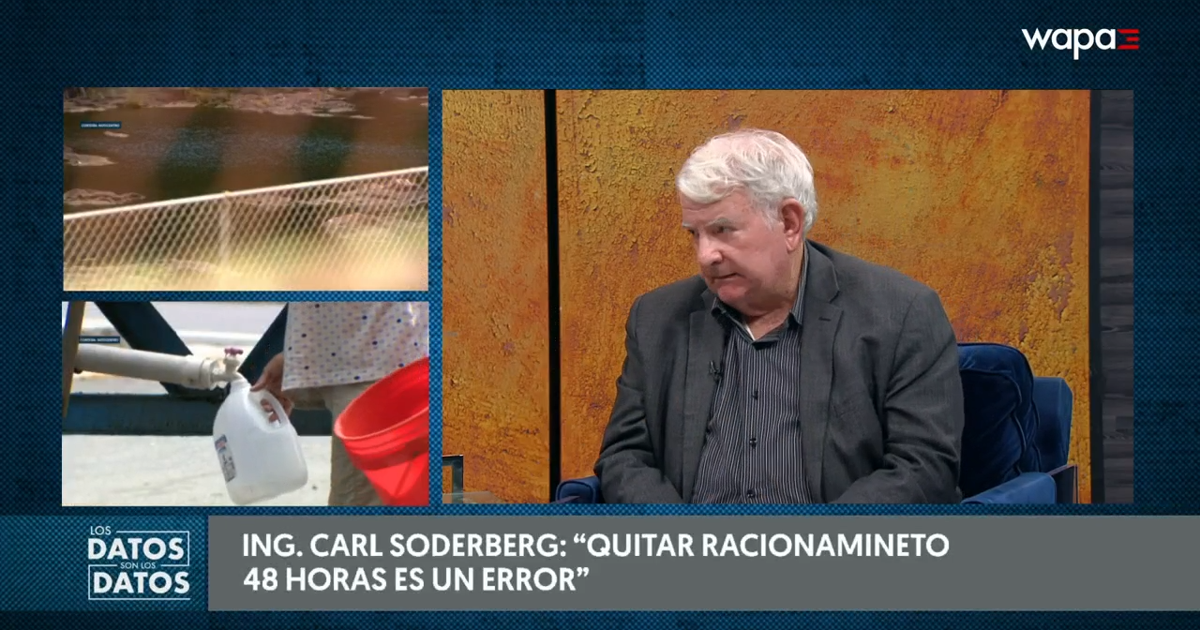 Ingeniero Soderberg: reducir racionamiento a 24 horas era mejor que pausarlo 48 horas