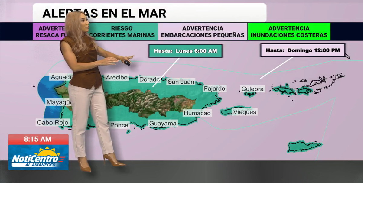 Advertencia de calor activa hoy; interior-oeste podría recibir aguaceros ligeros esta tarde