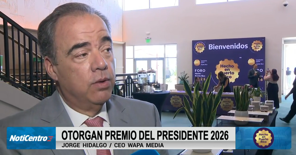 Reconocen a Jorge Hidalgo en los Premios de excelencia de Hecho en Puerto Rico