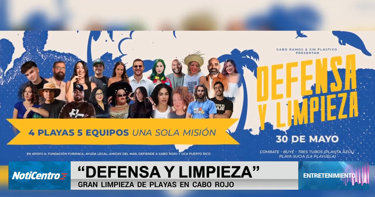 “Defensa y limpieza”: Realizarán limpieza de playas en Cabo Rojo