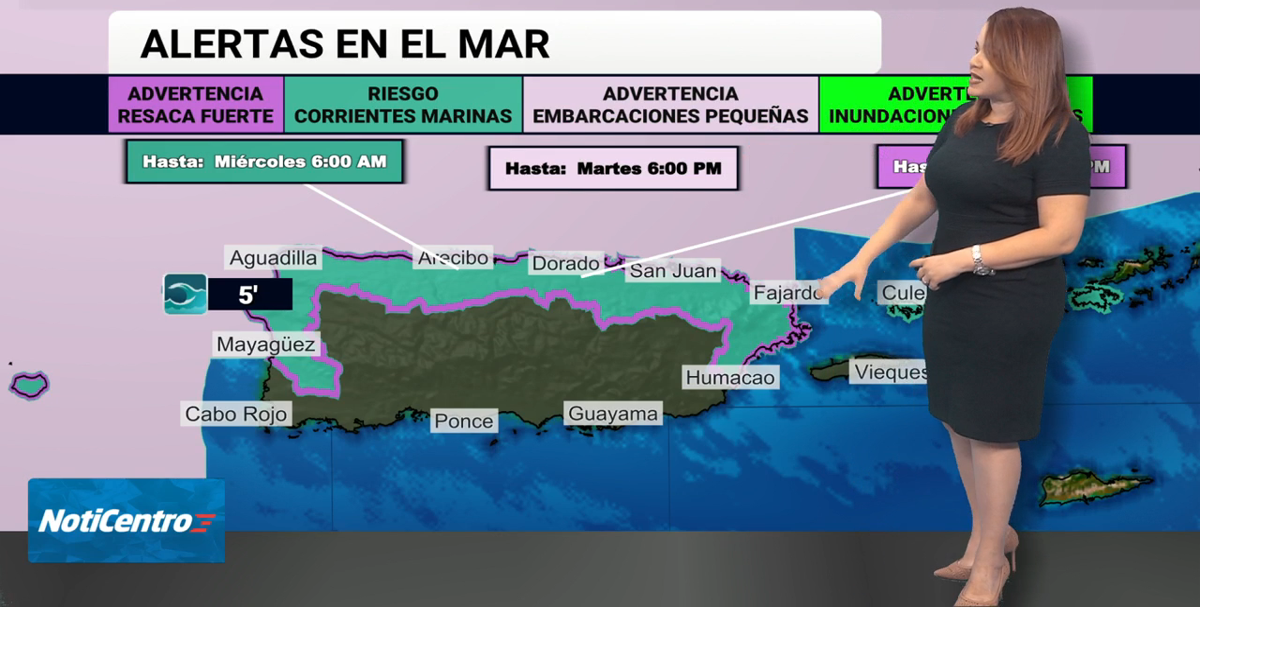 Riesgo de inundaciones costeras en Puerto Rico hasta finales de octubre por marea astronómica