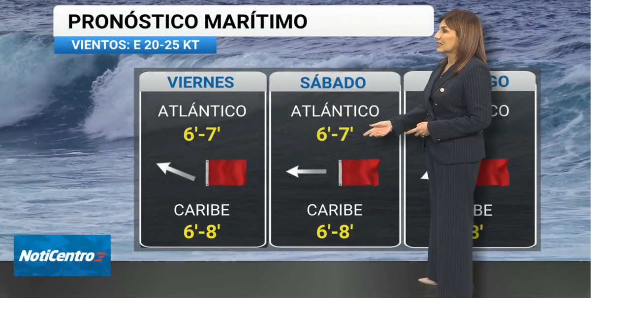 Fin de semana ventoso en Puerto Rico con oleaje peligroso y alto riesgo de incendios