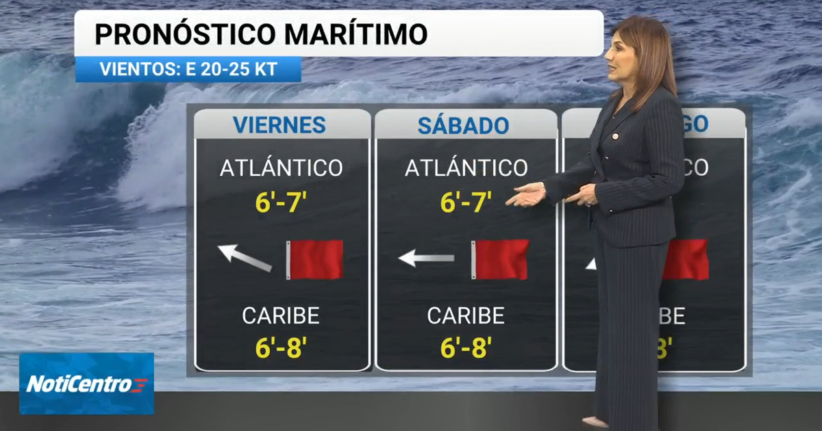 Fin de semana ventoso en Puerto Rico con oleaje peligroso y alto riesgo de incendios