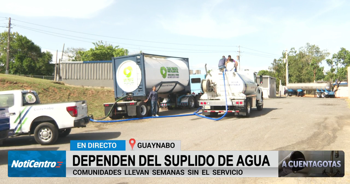 Habilitan camiones cisterna para llevar agua a barrios de Guaynabo sin servicio