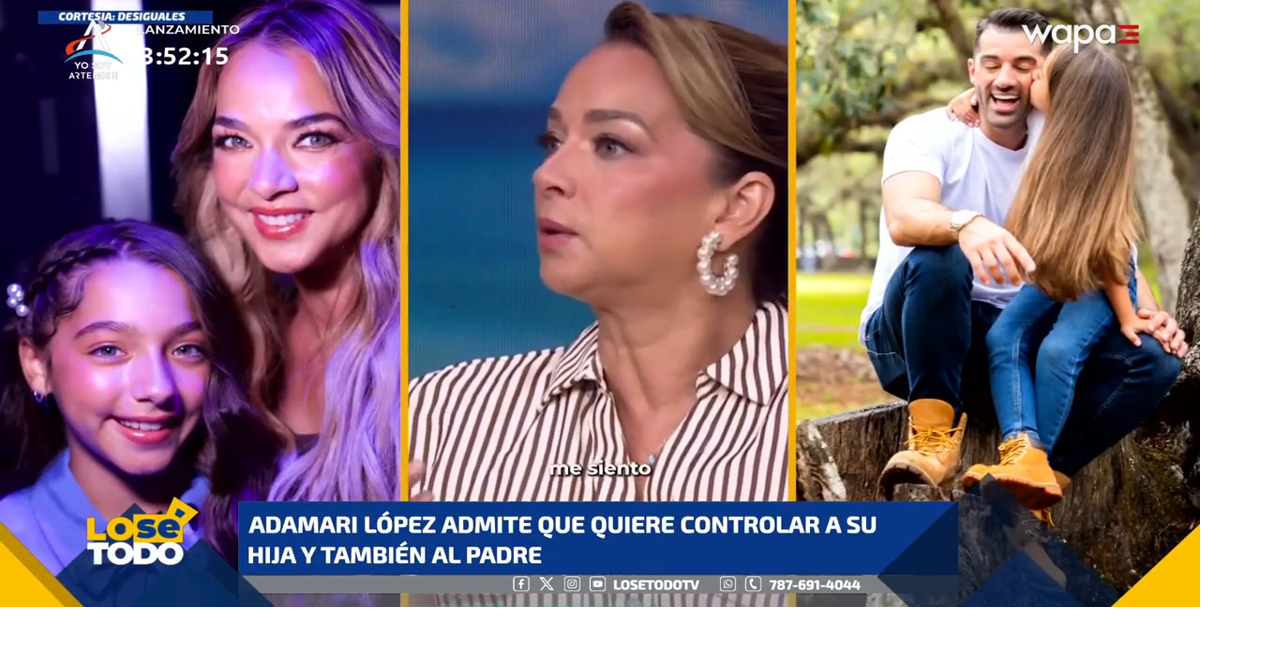 Adamari López admite que quiere controlar a su hija y también al padre
