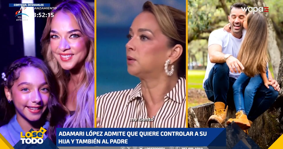 Adamari López admite que quiere controlar a su hija y también al padre