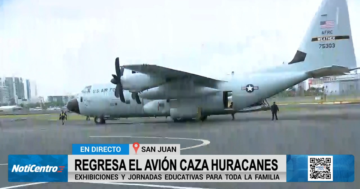 Ya en Puerto Rico el avión Cazahuracanes