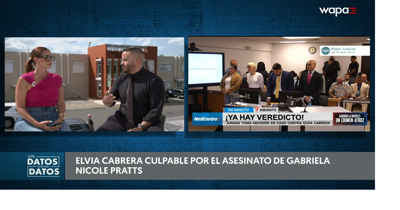 Jurado delibera en juicio de Elvia Cabrera por asesinato de Gabriela Pratts en Aibonito
