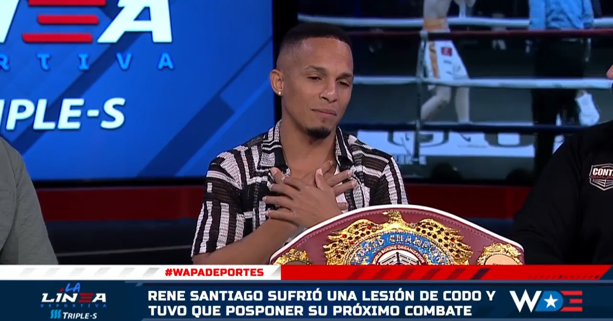 René "Chulo" Santiago critica decisión de declararlo campeón en receso por lesión