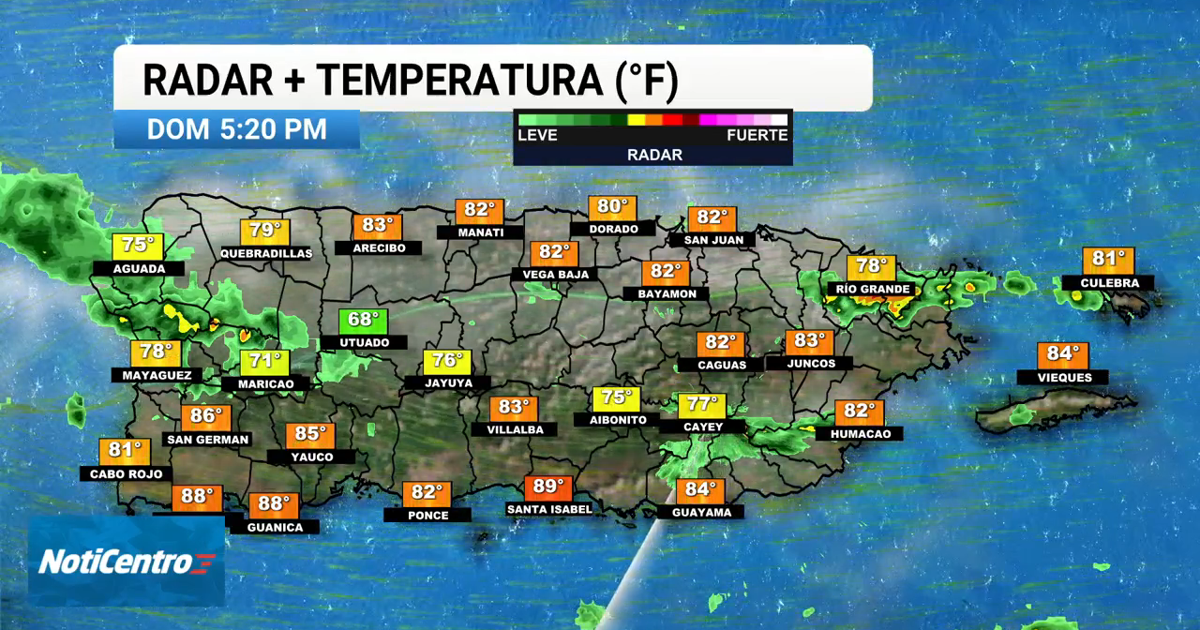 Tu Tiempo: Condiciones lluviosas y calurosas en la región