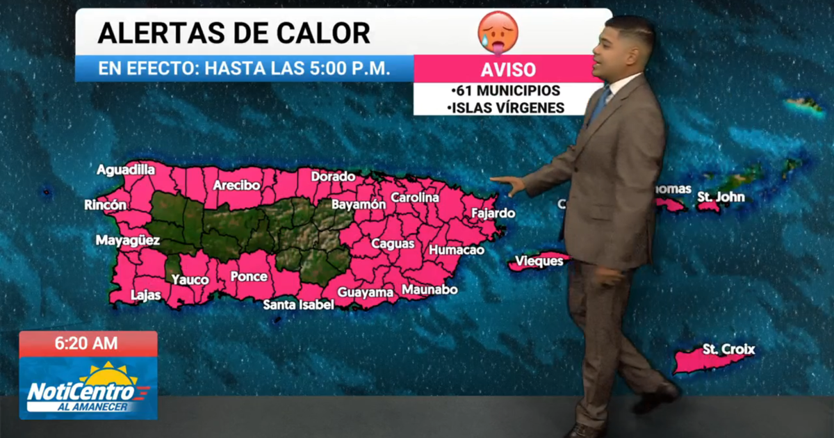 Aviso de calor extremo en Puerto Rico con índices de hasta 112 °F y pico de polvo del Sahara