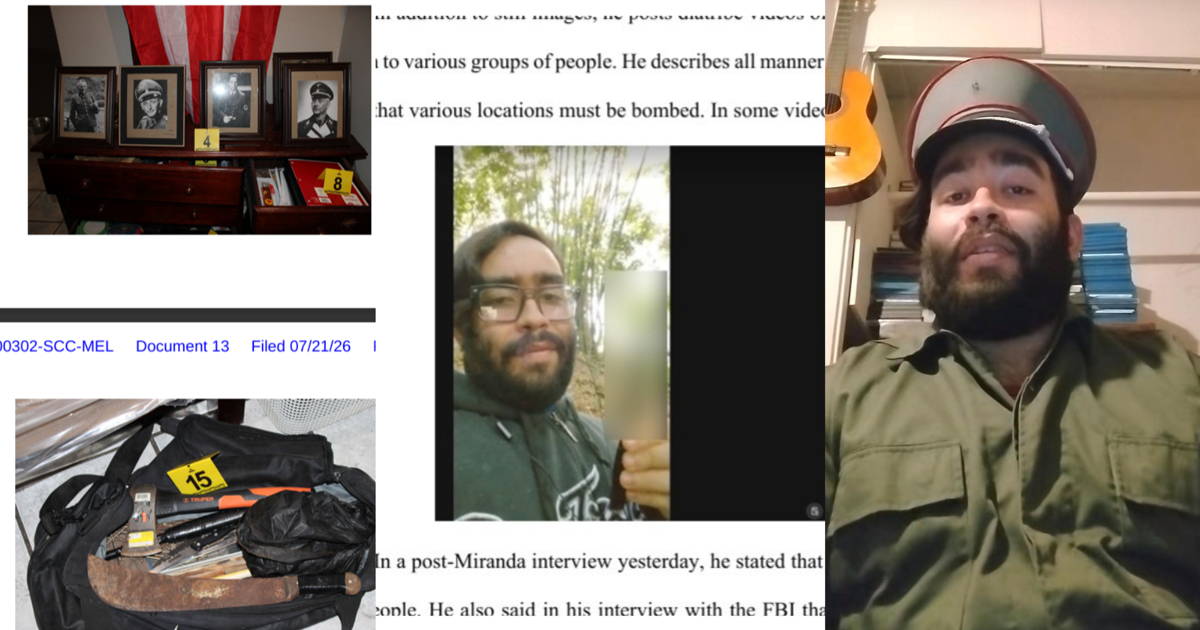 Federales acusan a joven de Gurabo por múltiples amenazas terroristas con altar nazi en su poder