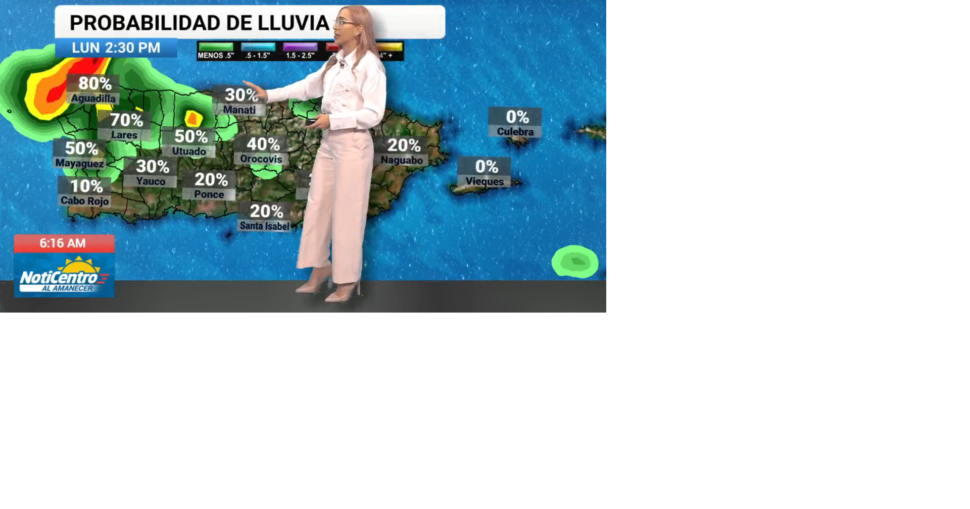 NWS prevé aguaceros y tronadas en Puerto Rico hasta el jueves por ondas tropicales