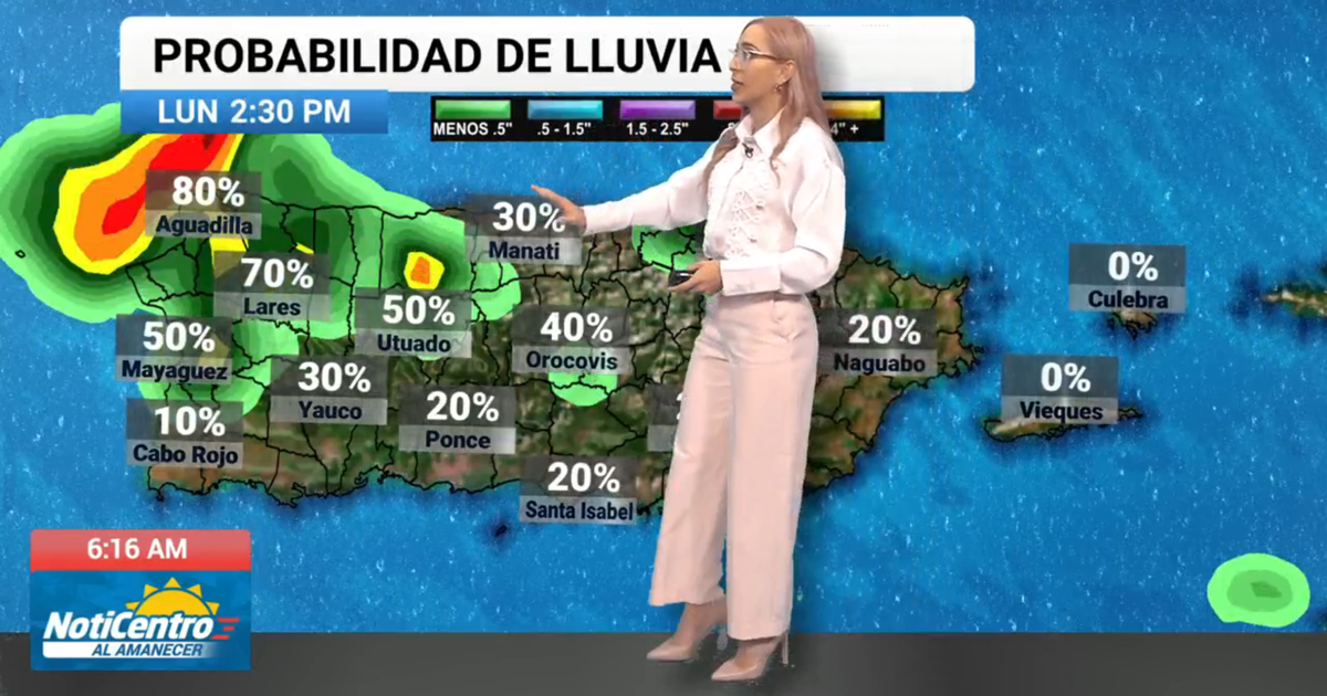 NWS prevé aguaceros y tronadas en Puerto Rico hasta el jueves por ondas tropicales