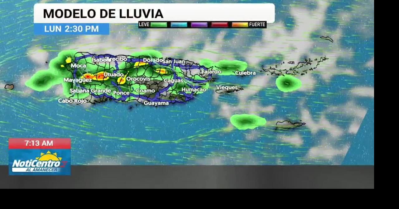 NWS pronostica lluvias fuertes e inundaciones en Puerto Rico al inicio de la semana