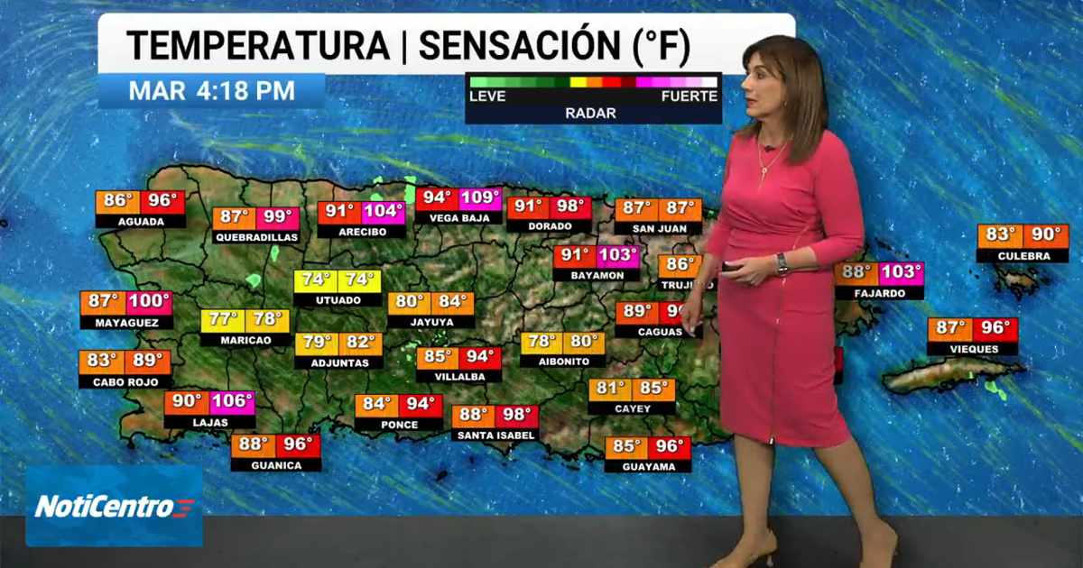 Tu Tiempo: Persisten las altas temperaturas hasta el fin de semana