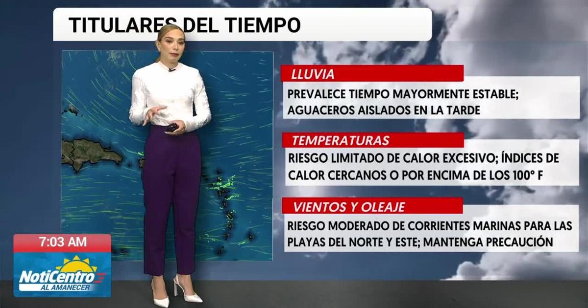 Tu Tiempo: inicio de semana caluroso y con índices cerca de los 100 grados