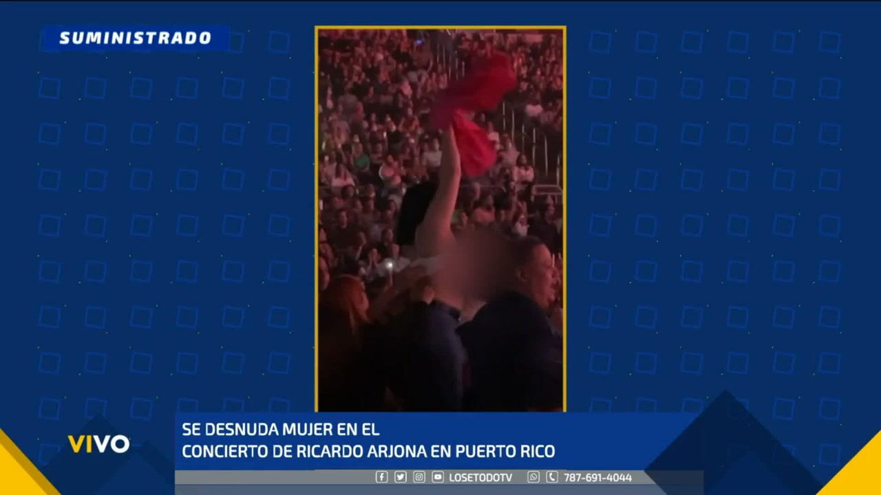 Se desnuda mujer en concierto de Ricardo Arjona | wapa.tv