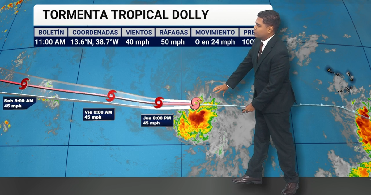 Tormenta tropical Dolly se forma en el Atlántico y podría traer lluvias a Puerto Rico