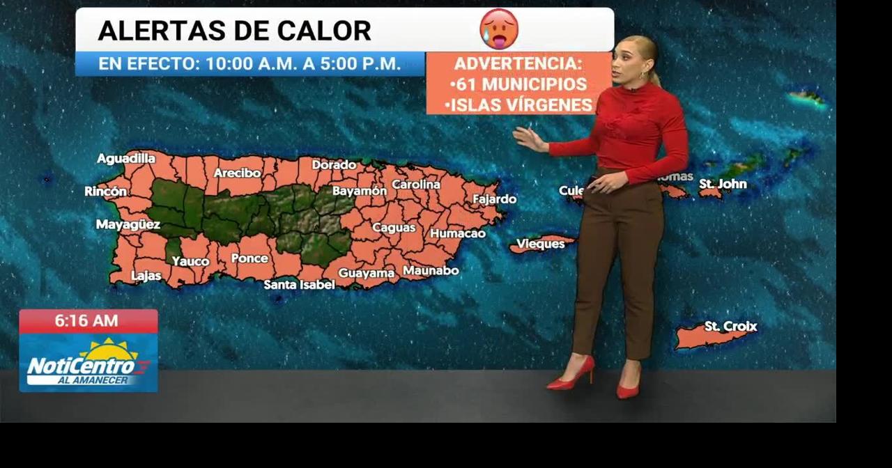 Advertencia de calor activa en 61 municipios con índices que podrían llegar a 110°F