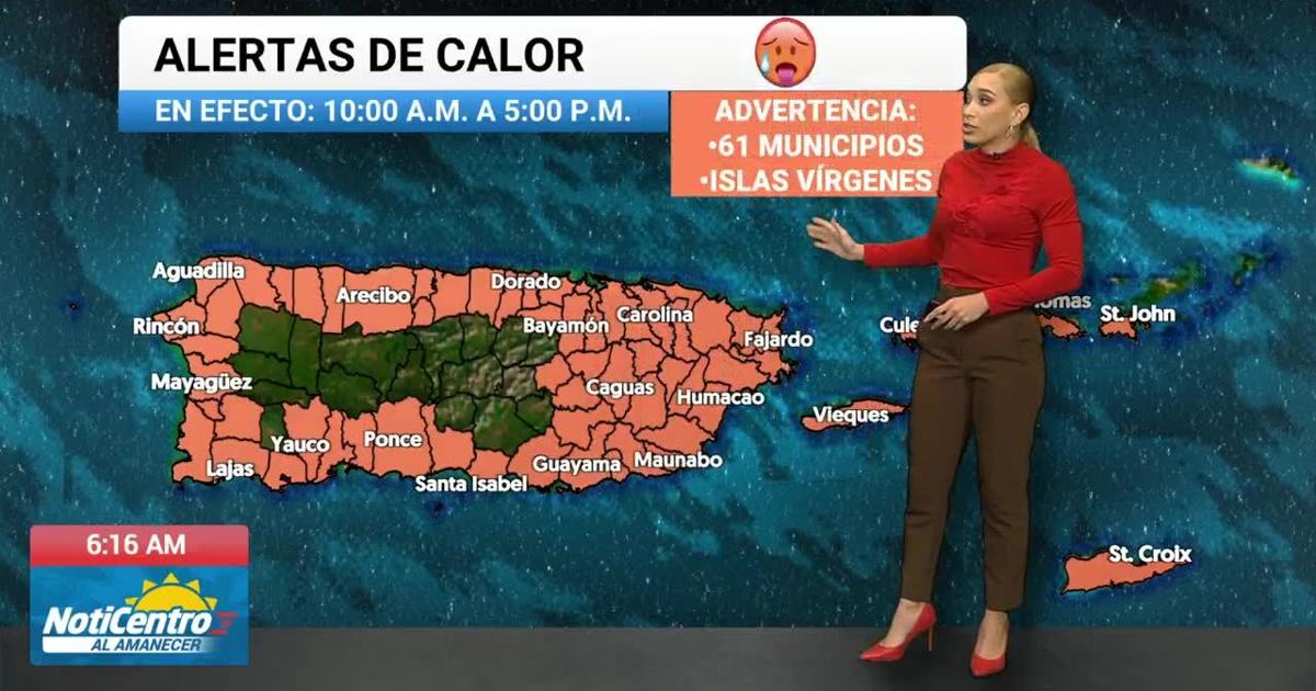 Advertencia de calor activa en 61 municipios con índices que podrían llegar a 110°F